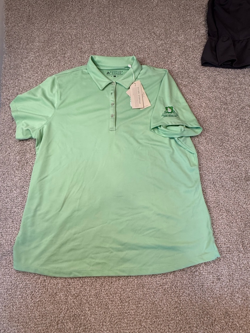 Bermuda Sands- Women's Light Green Performance Polo- NWT- size XL